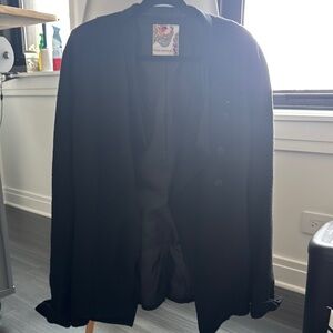 Free People Black Blazer